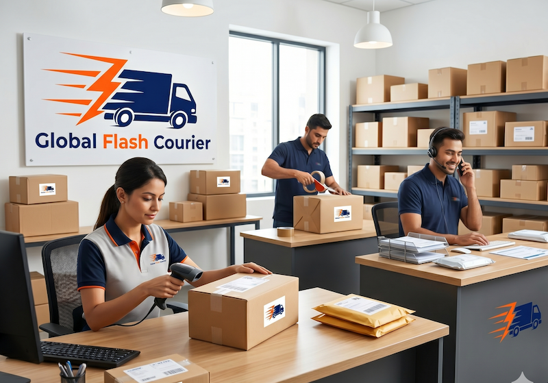 Global Flash Courier team